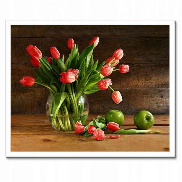 Plakáty v rámu 50x40 Červené tulipány