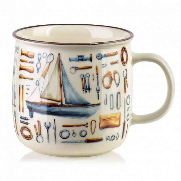 Mondex HRNEK Norman, 9,6x13x9,3cm, porcelán, bílý