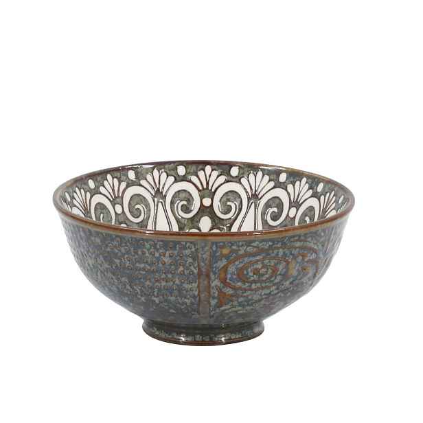 Opálová porcelánová miska s květy uvnitř Arés - Ø 12*5,5 cm / 300 ml Chic Antique