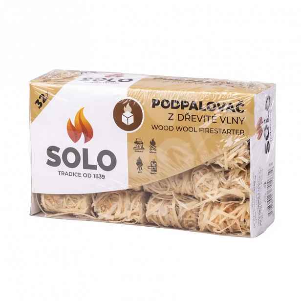 SOLO podpalovač z dřevité vlny svitky 32ks