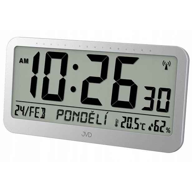 Velké Hodiny RB9359 Teploměr DCF77 Dny V Týdnu Pl