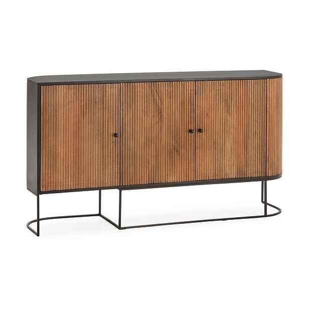 Komoda z mangového dřeva v přírodní barvě 165x90x40 cm Curve – MOME