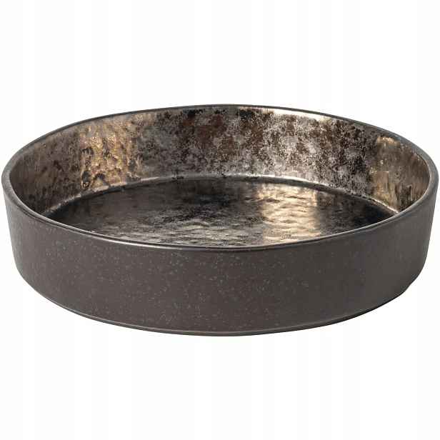 Talíř mělký Costa Nova Lagoa 20 cm, metalický, vyvýšený okraj 6 ks