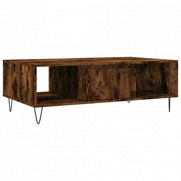 vidaXL Konferenční stolek kouřový dub 104x60x35 cm kompozitní dřevo