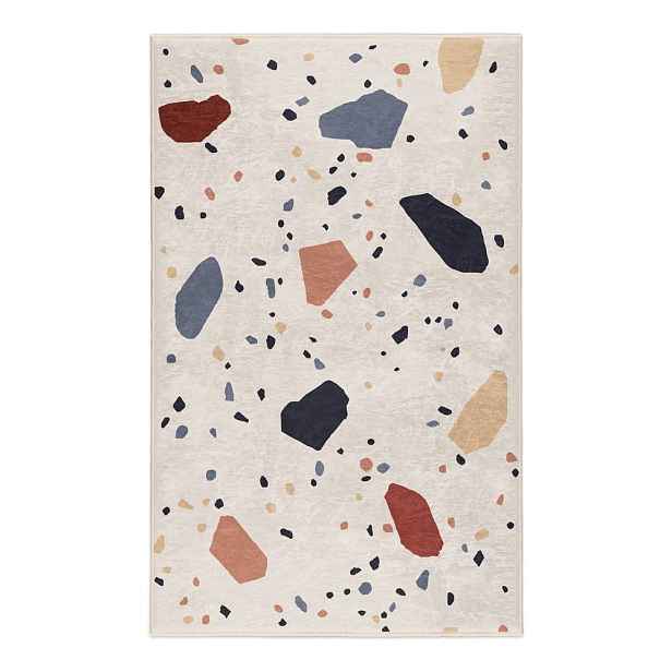 Krémový pratelný koberec 80x150 cm Cracked Terrazzo – Mila Home