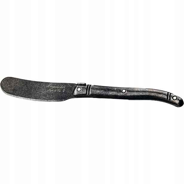 Montargo Laguiole Premium Line Nože na máslo černé stonewash,