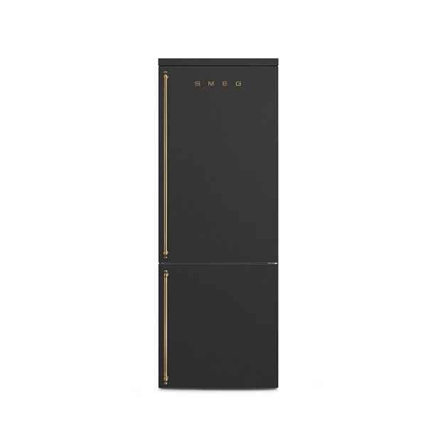 Smeg Kombinovaná chladnička s mrazákem dole, řada Coloniale, FA8005, otvíraní pravé, 196x70, antracitová FA8005RAO6
