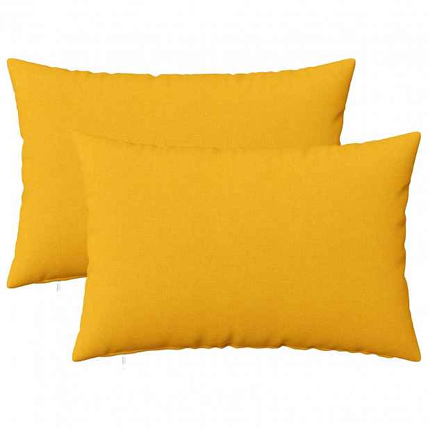 vidaXL Povlak na polštář 2 ks HEERLEN Světlá žlutá 50 x 70 cm Textil
