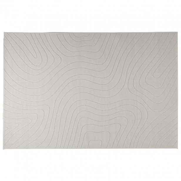 vidaXL Koberec do interiéru a exteriéru PALMERAS Krémová 240 x 340 cm