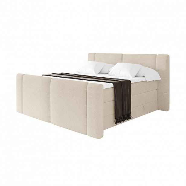 ALTDECOR POSTEL boxspring s matracemi H3/H4 - EVON KING Zanozek - 180x200 cm Béžová