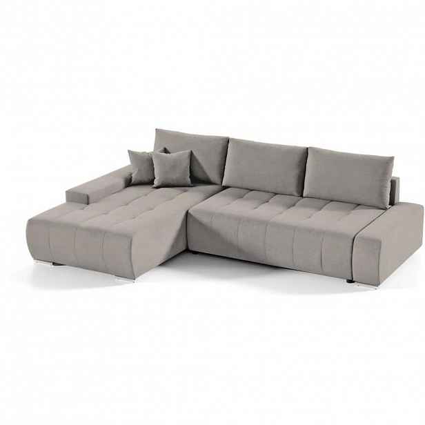 Beautysofa ROHOVÁ pohovka Draco L cappuccino, levá