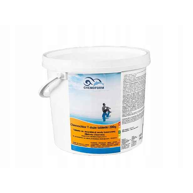 Chlorové Tablety 200 g 3 kg Silná Chemie Do Bazénu Chlor Chemoform