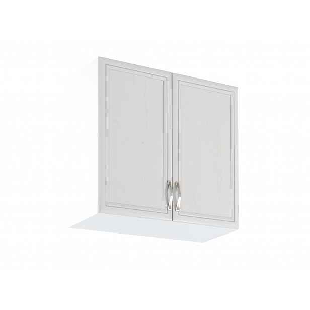Horní dvoudveřová skříňka SILVARA - šířka 80 cm, borovice andersen / bílá