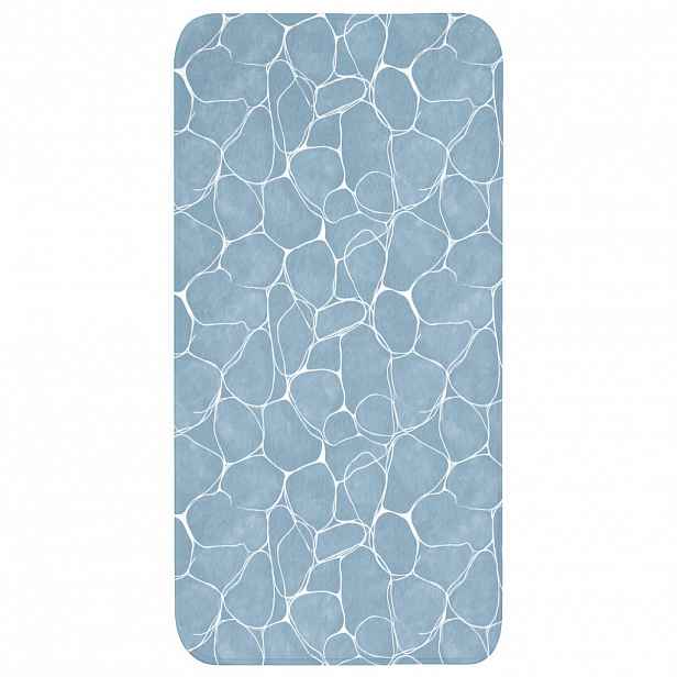 OnlyWow KOUPELNOVÁ PŘEDLOŽKA Organic - vzor - modrá 60x120 cm