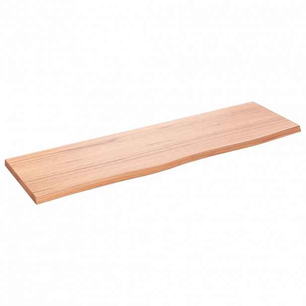 vidaXL Koupelnová deska světle hnědá 100 x 30 x 2 cm ošetřený masiv