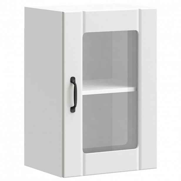 vidaXL Kuchyňská nástěnná skříňka se skleněnými dvířky bílý "Lucca