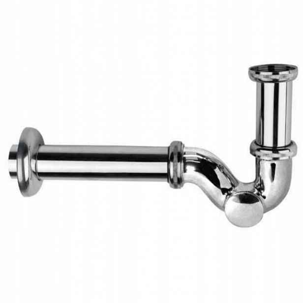 Sifon pro bidet 1 1/4 trubkový mosazný chrom Diamond