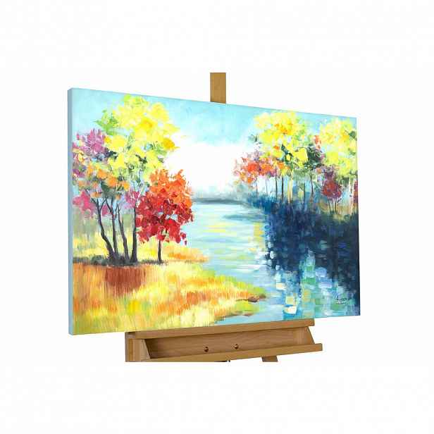 KUNSTLOFT RUČNĚ MALOVANÝ AKRYLOVÝ OBRAZ, 90/60 CM