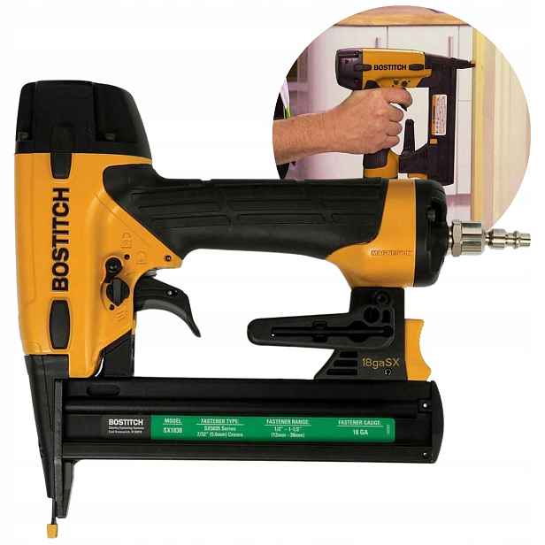 Bostitch SX1838-E 15-38 mm Pneumatický Truhlářský Sešívač St Na Sponky