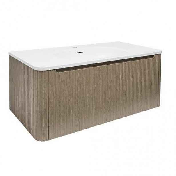 Koupelnová skříňka s umyvadlem Naturel Austen 119x47,5x45 cm light pine mat AUSTEN120LP