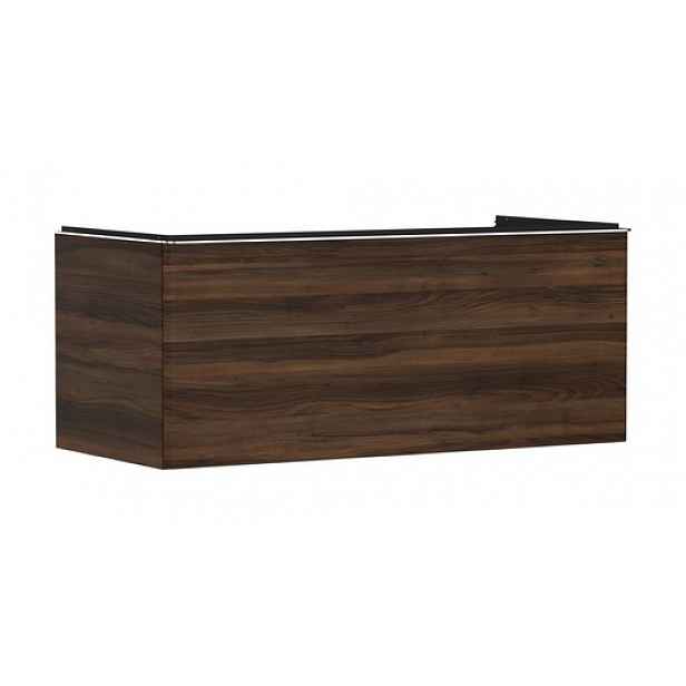 Skříňka pod umyvadlo pod desku Hansgrohe Xelu Q 118x49,5x55 cm tmavý ořech 54065000