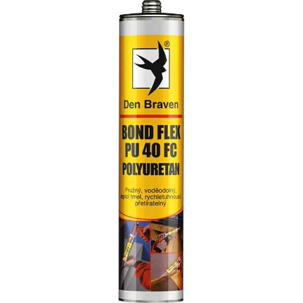 Tmel polyuretanový Den Braven BOND FLEX PU 40 FC šedý 600 ml