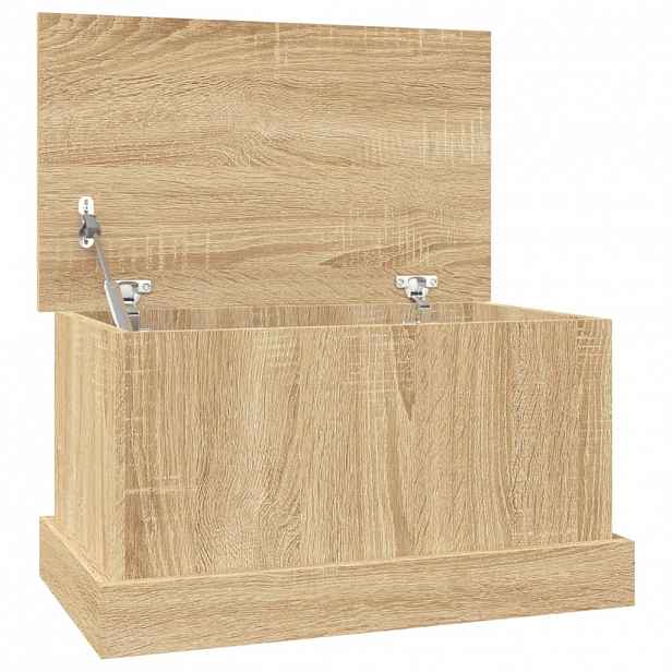 vidaXL Úložný box dub sonoma 50 x 30 x 28 cm konstrukční dřevo