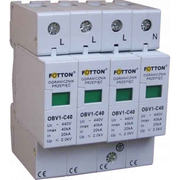 Omezovač přepětí Fotton OBV1C-40/4P 275V Ac
