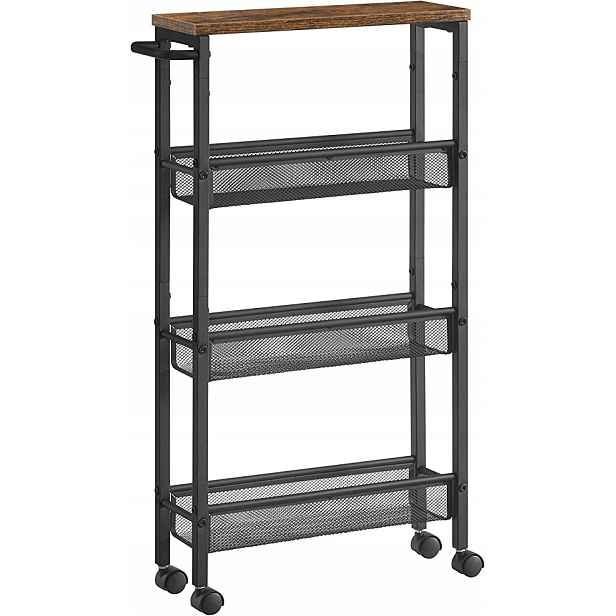 Regál Songmics 13 cm x 77 cm x 41 cm černý