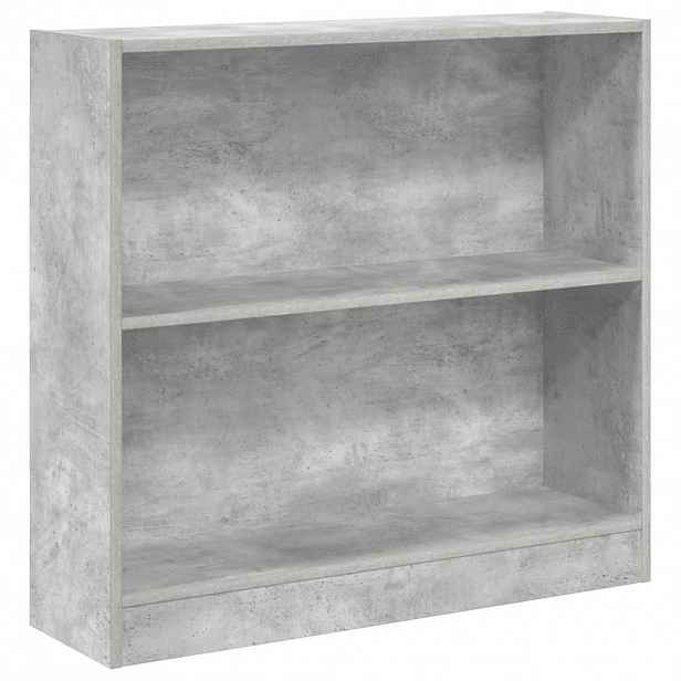vidaXL Knihovna betonově šedá 80 x 24 x 75 cm dřevotříska