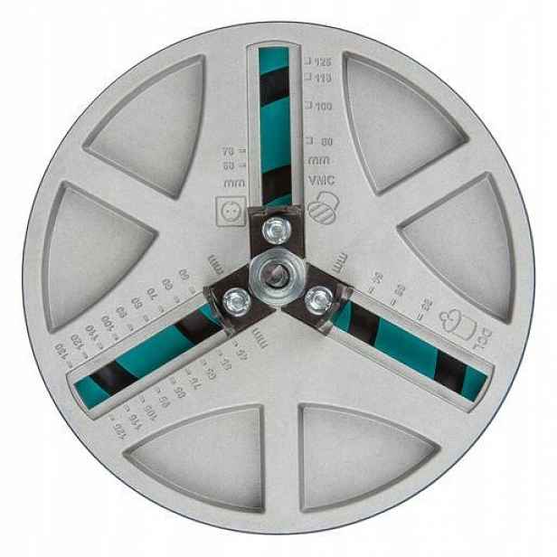 Wolfcraft pila děrovka nastavitelná 45-130mm, do dřeva a sádrokartonu, 3 če