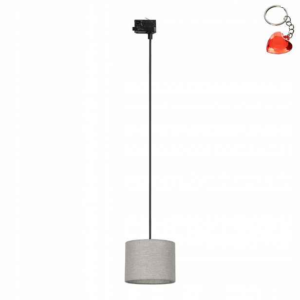 Závěsné kolejnicové osvětlení Černá kovová lampa E27 Nastavitelná Tk Lighting