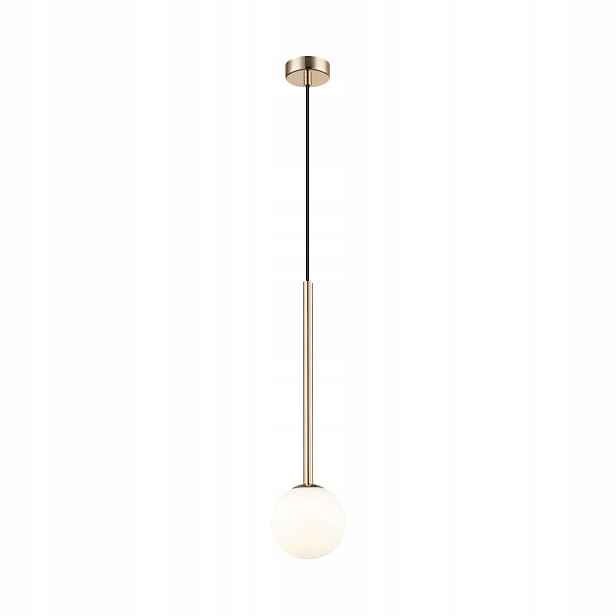 Závěsná skleněná lampa Arcturus zlato-bílá 1xG9 Zuma Line