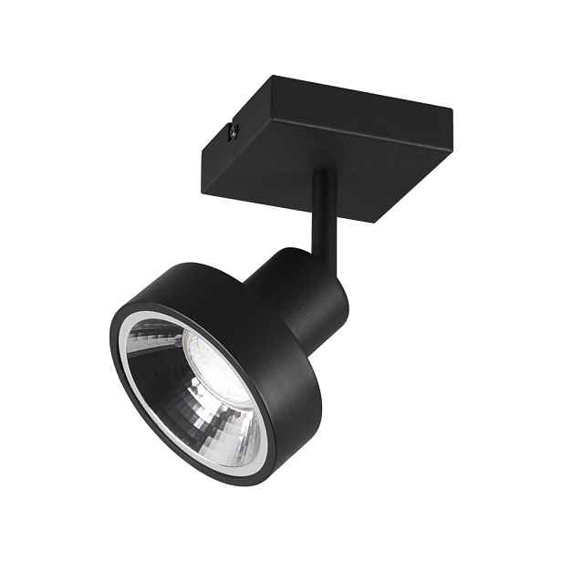 Černé bodové svítidlo ø 11 cm Leon – Trio