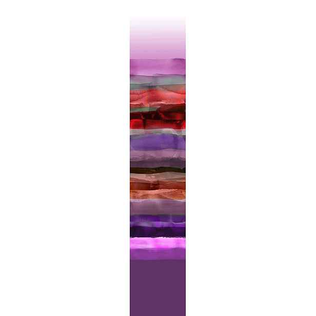Fototapeta na flizelině s ozdobným barevným vzorem fialová růžová 159 cm X 300 cm