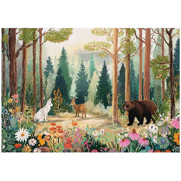 Fototapeta Pro Děti Les Stromy Tapeta Do Dětského Pokoje 150x105