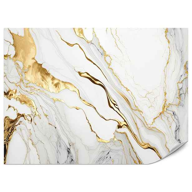 Muralo FOTOTAPETA Mramor Abstrakce Glamour Béžová Moderní Luxusní Krémová 200x140