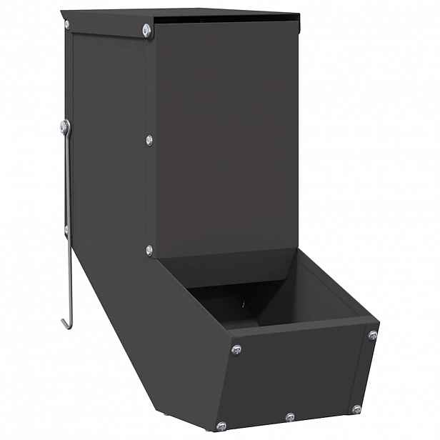 vidaXL Krmítko pro králíky Černá 12,5 x 26 x 28,5 cm 1 kg