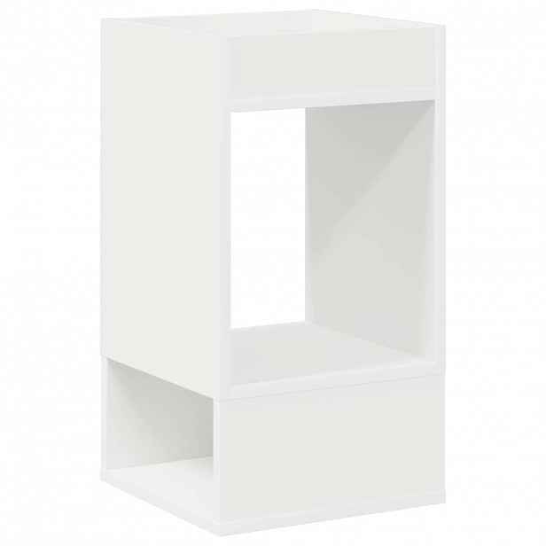 vidaXL Odkládací stolek Bílá 30 x 30 x 56 cm Kompozitní dřevo