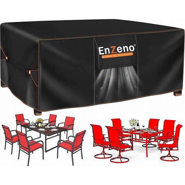 Enzeno Voděodolný obal na venkovní stůl 155x130x110 cm