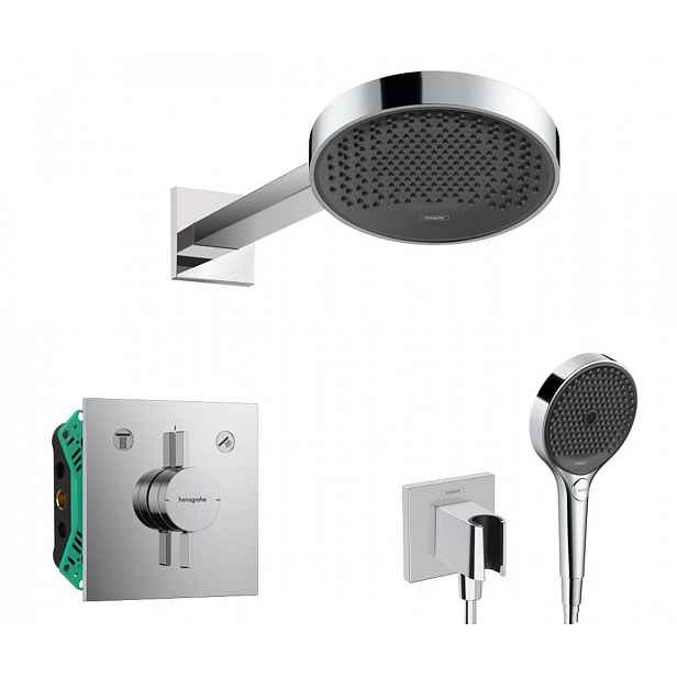 Hansgrohe - Sprchový set s baterií pod omítku, s tělesem, průměr 25 cm, 3 proudy, chrom SANI21HHH005