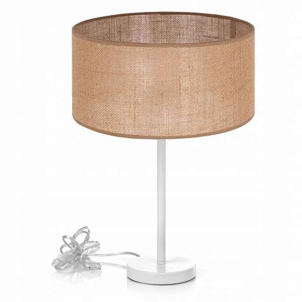 Noční Lampa Juta Válec Led 30 CM Vysoká Do Obývacího Pokoje