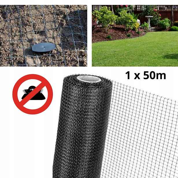Odolná Síť proti krtkům nornice 30 g/m2 1 m x 50 m