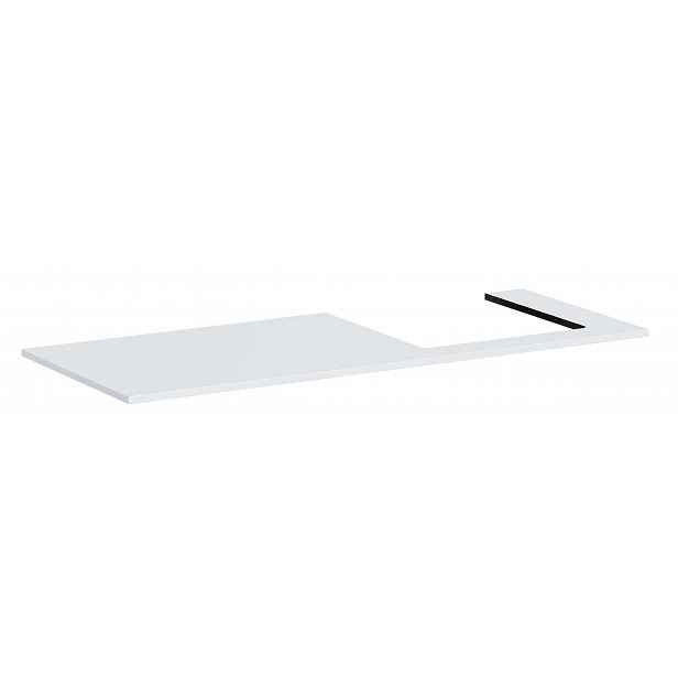 Hansgrohe Xilesa E - Deska pod umyvadlo, 138x55 cm, výřez vpravo, matná bílá 54273700