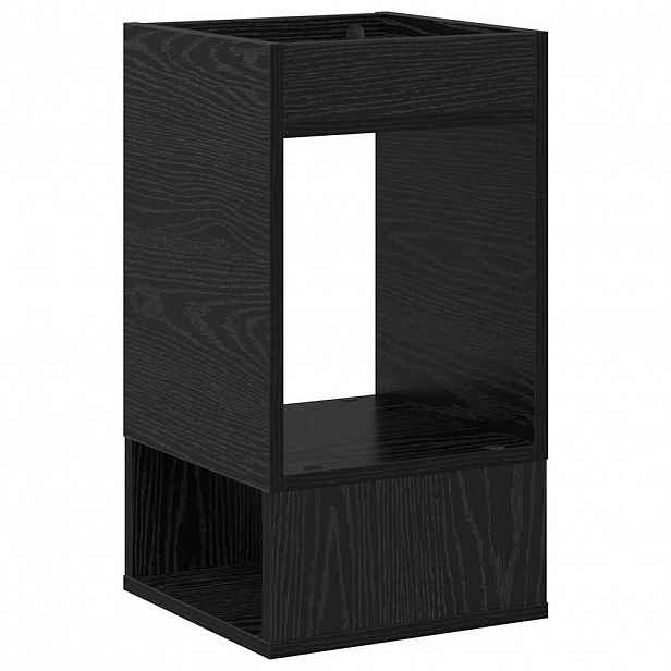 vidaXL Odkládací stolek Černý dub 30 x 30 x 56 cm Kompozitní dřevo