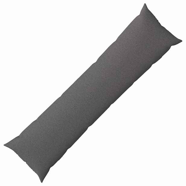 vidaXL Polštář s polštářem HEERLEN Světle šedá 40 x 145 cm Textil