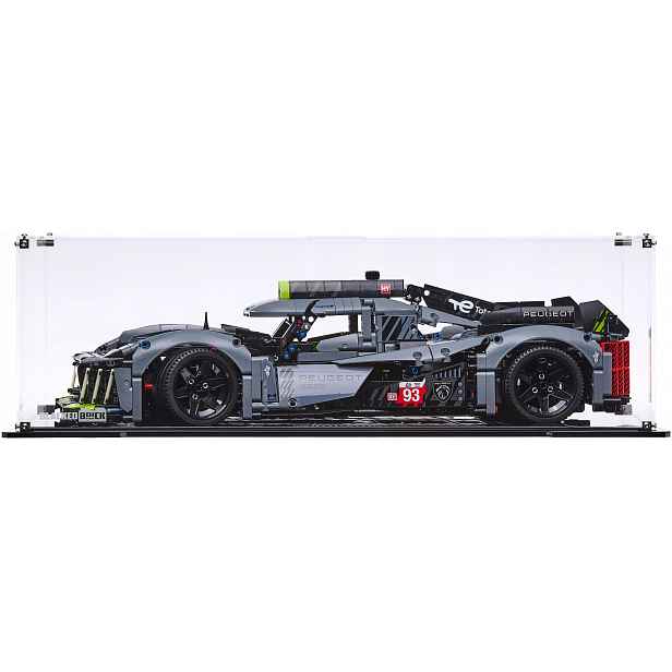 Vitrína Blacked Brick pro Lego 42156 Technic Peugeot 9X8 Le Mans Hypercar