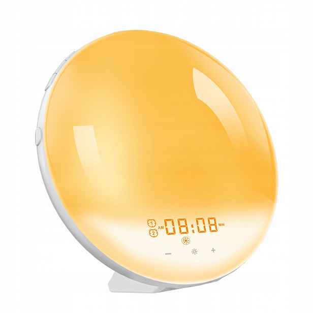 Hodiny. Budík. Lampa, Simulace Východu, Západu Slunce
