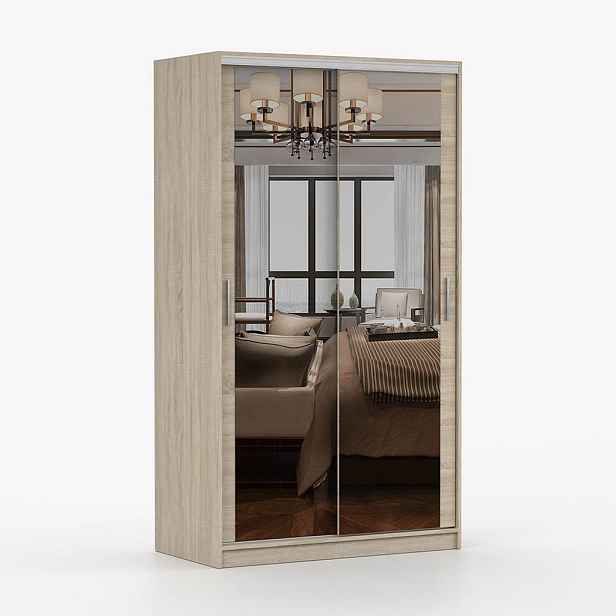 imoebel24 POSUVNÁ skříň Tokyo M 120 cm, 120/215/64, dub sonoma