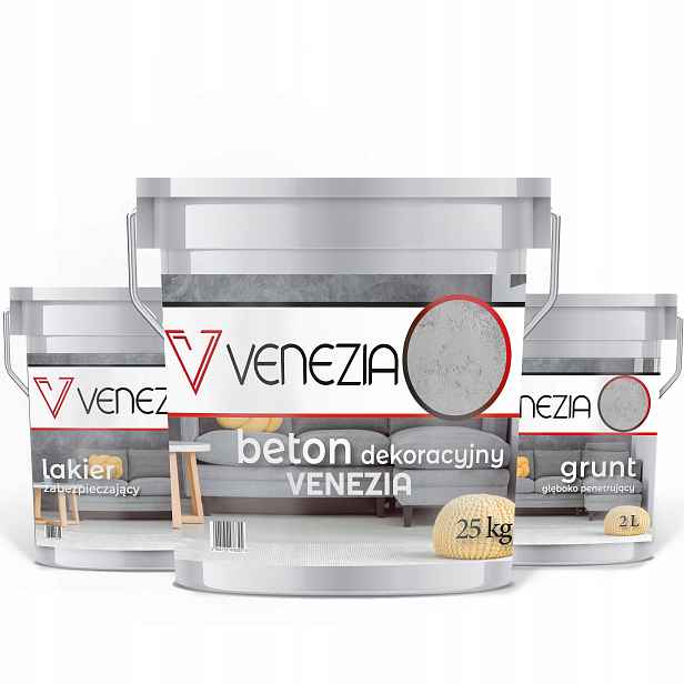 Italský Beton Architektonická Omítka Dekorativní Sada Do 25 m2 Vvenezia